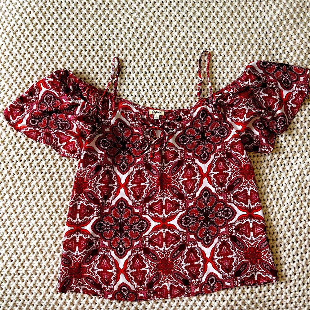 Stunning Paisley Off The Shoulder Blouse | M